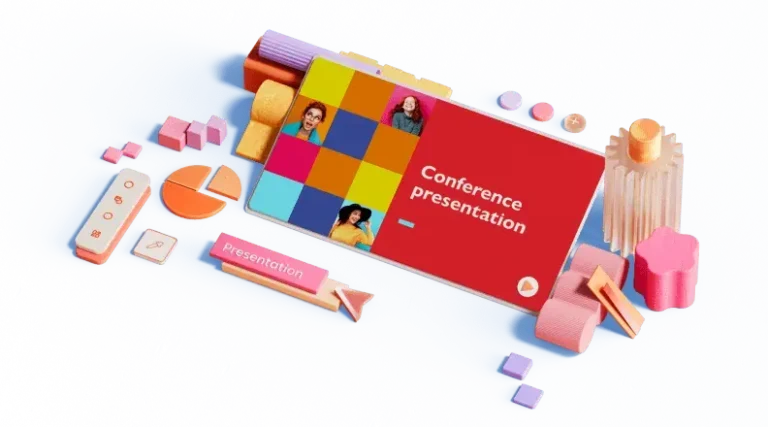 شذرات|نموذج تصميم مسطح من ٨ خطوات لعرض تقديمي على PowerPoint